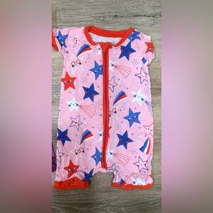 Little Sleepies Pink Star Shorty